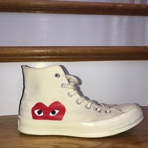 CDG Converse High Tops | Women’s 8 / Men’s 6